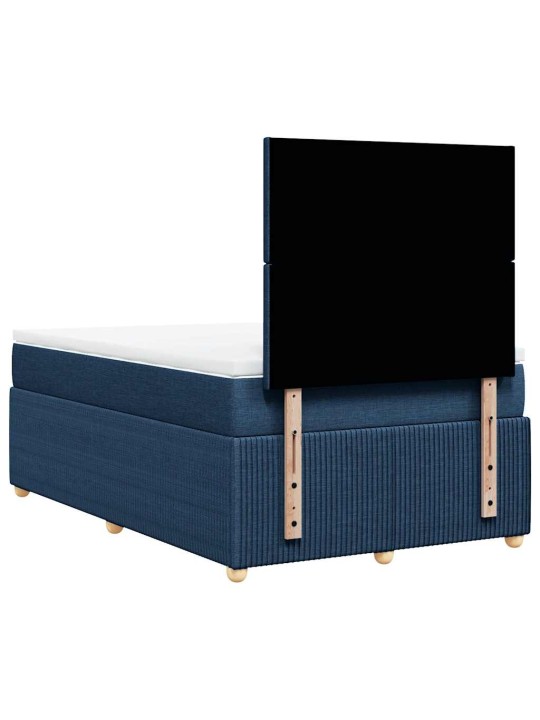 Box spring postel s matrací černá 120x190 cm textil