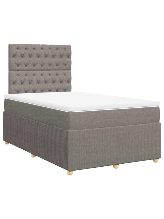 Box spring postel s matrací taupe 120x190 cm textil