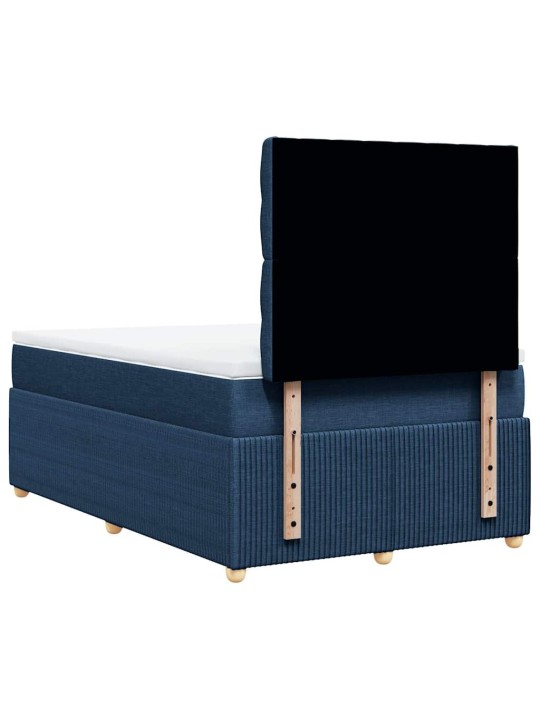 Box spring postel s matrací černá 120x190 cm textil