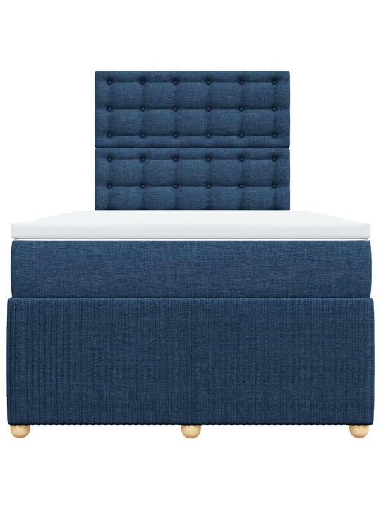 Box spring postel s matrací černá 120x190 cm textil