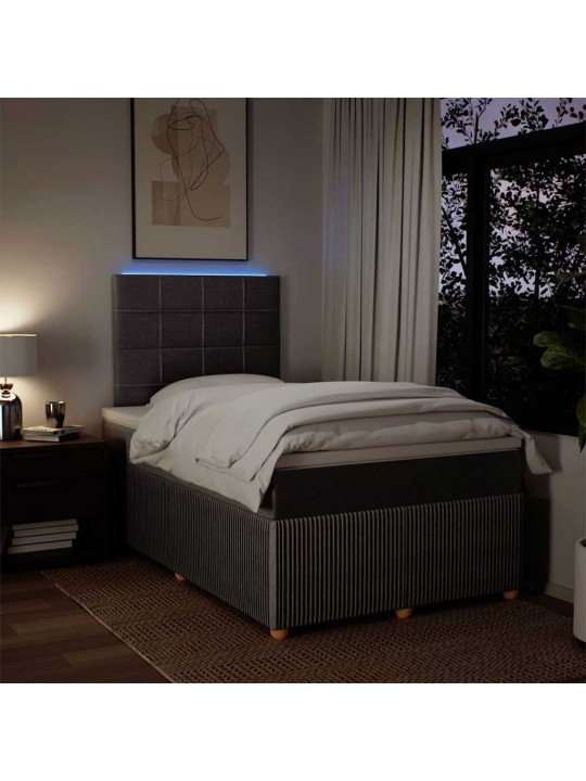 Box spring postel s matrací taupe 120x200 cm textil