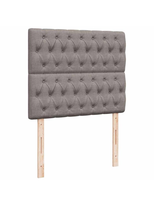 Box spring postel s matrací taupe 120x200 cm textil