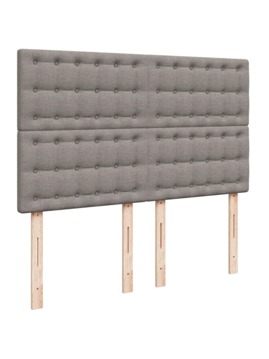 Box spring postel s matrací taupe 140x200 cm textil