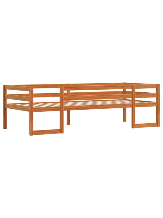 Dětská postel voskově hnědá 80 x 200 cm masivní borové dřevo