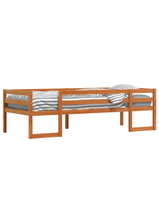 Dětská postel voskově hnědá 80 x 200 cm masivní borové dřevo