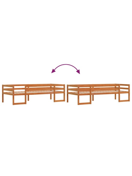 Dětská postel voskově hnědá 80 x 200 cm masivní borové dřevo