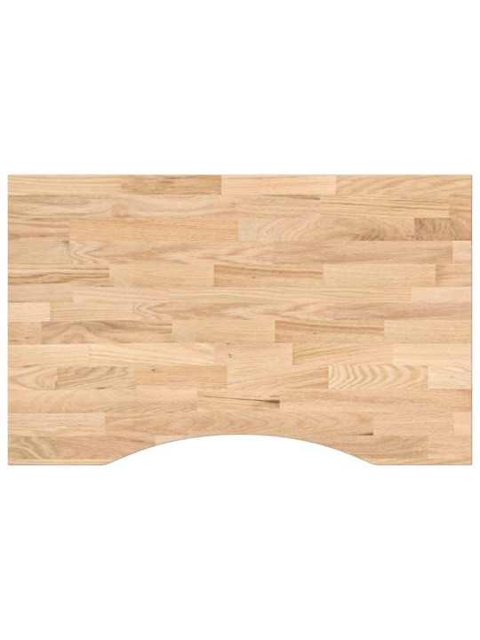 Stolní deska neošetřené 80x50x2,5 cm dub obdélníkový