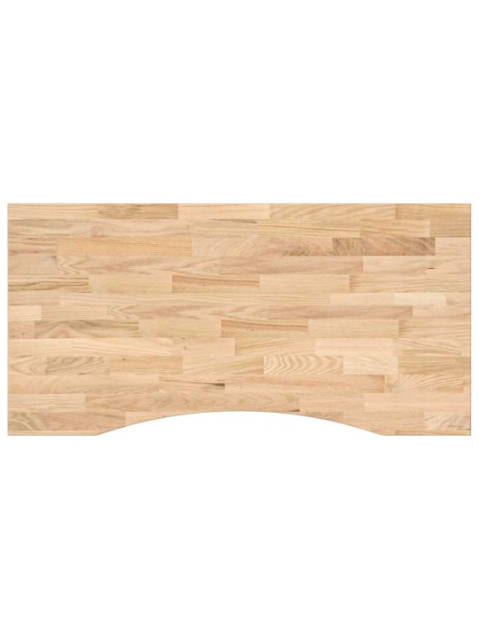 Stolní deska neošetřené 100x50x2,5 cm dub obdélníkový