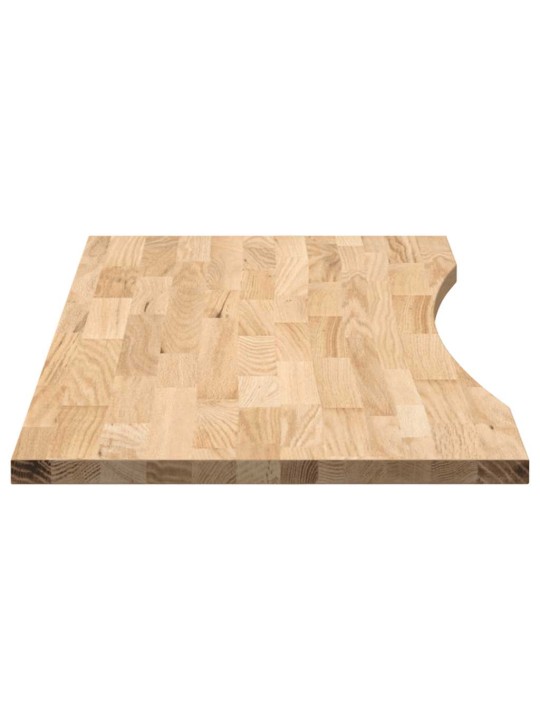 Stolní deska neošetřené 120x50x2,5 cm dub obdélníkový