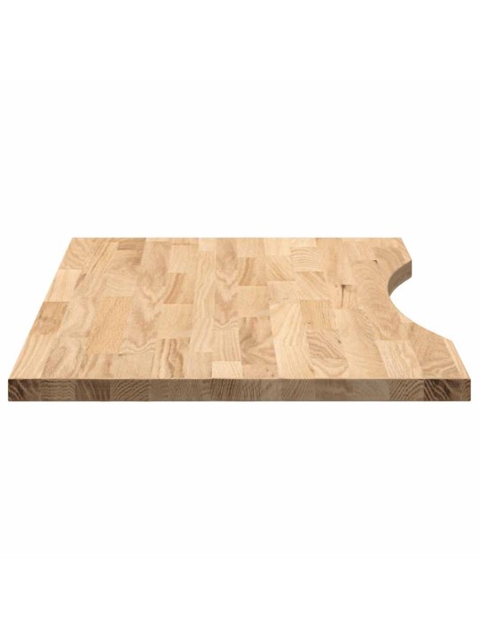 Stolní deska neošetřené 80x60x2,5 cm dub obdélníkový