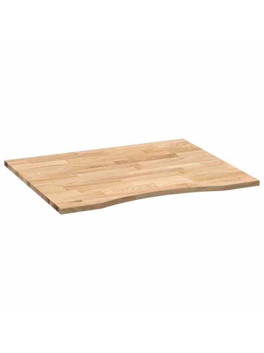 Stolní deska neošetřené 100x80x2,5 cm dub obdélníkový