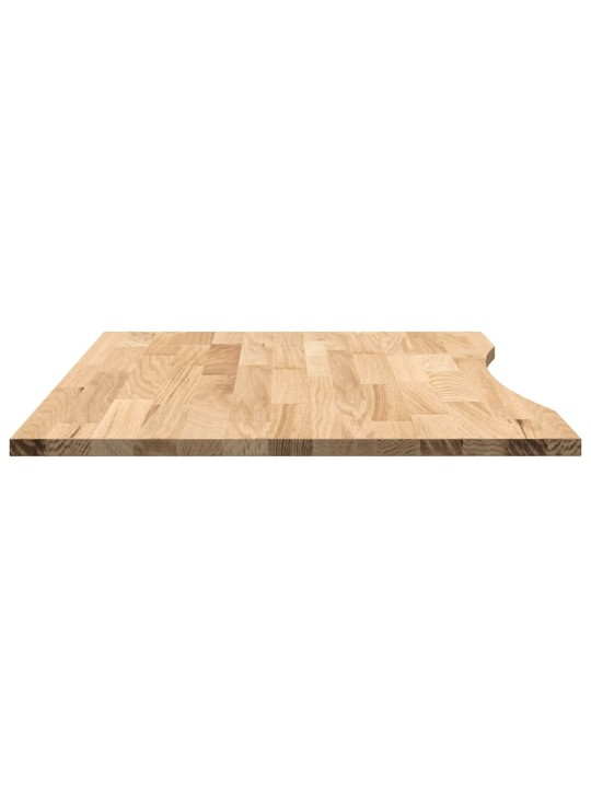 Stolní deska neošetřené 100x80x2,5 cm dub obdélníkový