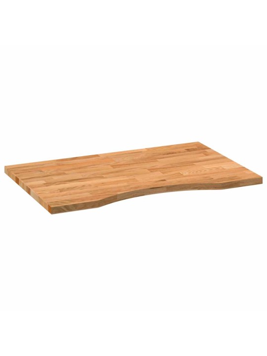 Stolní deska světle hnědá 80x50x2,5 cm dub obdélníkový