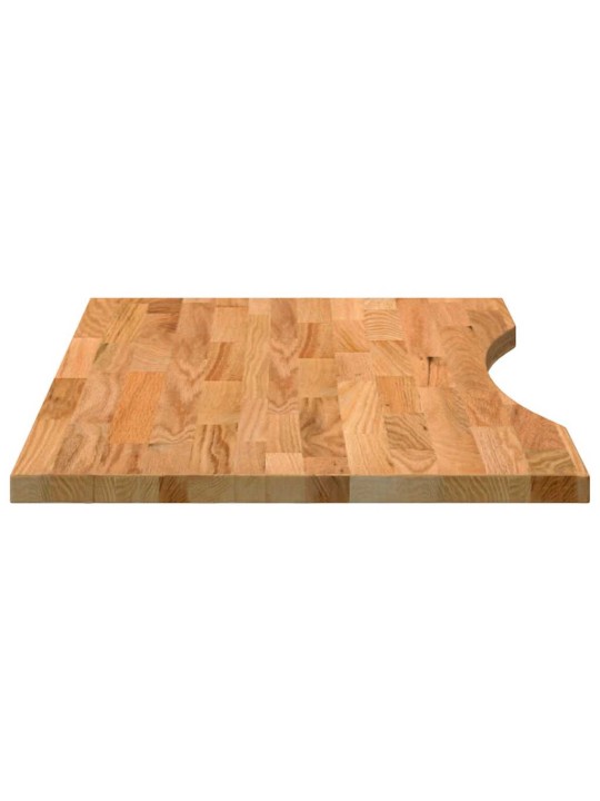 Stolní deska světle hnědá 80x50x2,5 cm dub obdélníkový