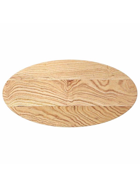Stolní deska 80 x 40 x 2 cm oválný masivní dubové dřevo