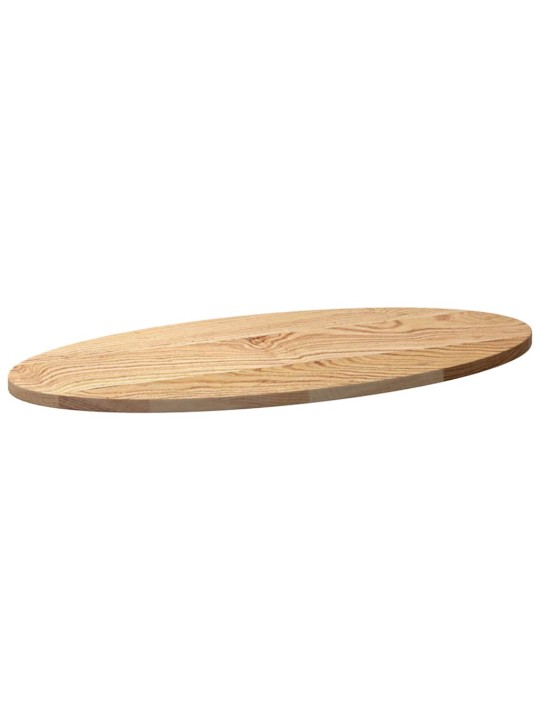 Stolní deska 80 x 40 x 2 cm oválný masivní dubové dřevo
