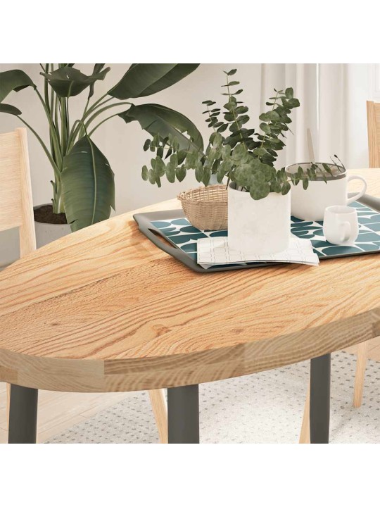 Stolní deska 120x60x4 cm masivní dub oválný