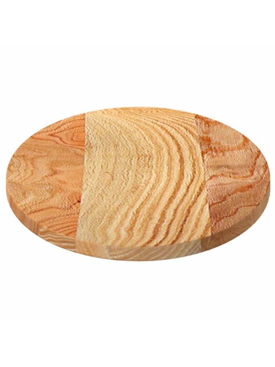 Stolní deska světle hnědá 80x40x2 cm masivní dub oválný