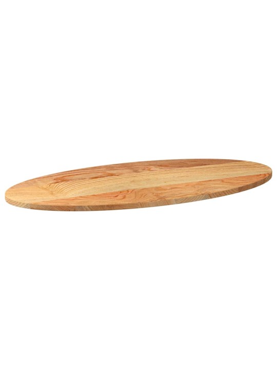 Stolní deska světle hnědá 100x50x2 cm masivní dub oválný