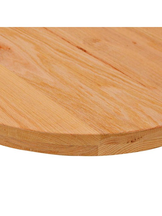 Stolní deska světle hnědá 100x50x4 cm masivní dub oválný
