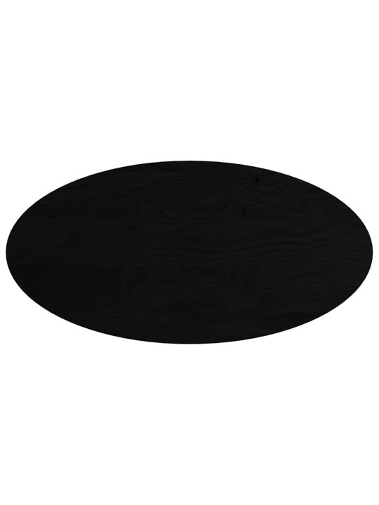 Stolní deska tmavě hnědá 120x60x2 cm masivní dub oválný