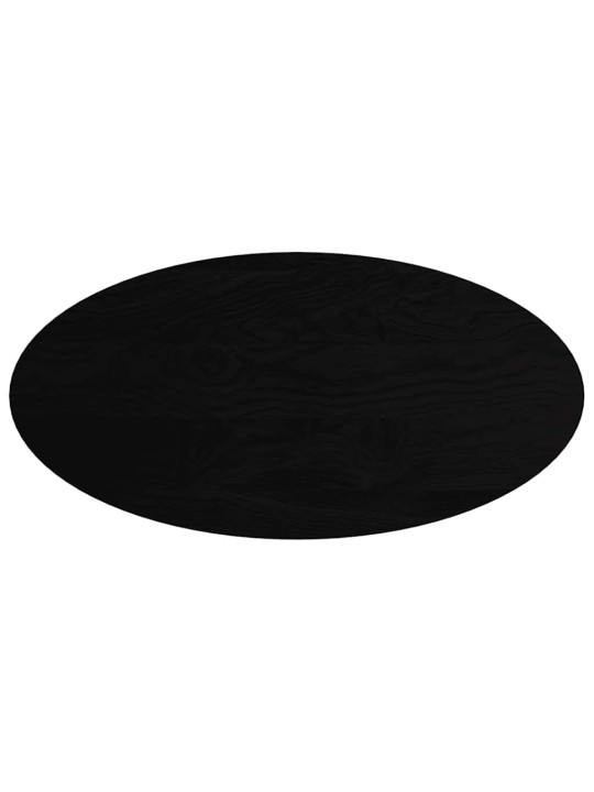 Stolní deska tmavě hnědá 120x60x4 cm masivní dub oválný