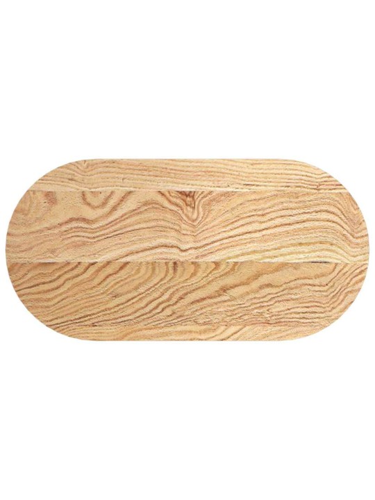 Stolní deska 80 x 40 x 2 cm oválný masivní dubové dřevo