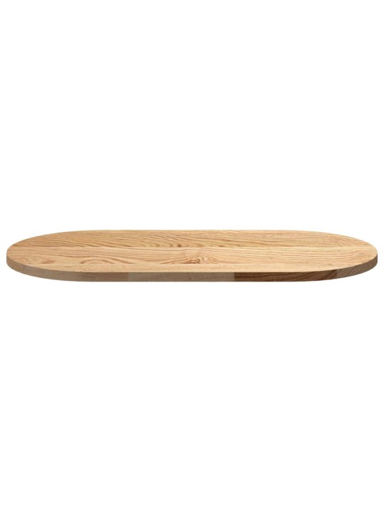 Stolní deska 80 x 40 x 2 cm oválný masivní dubové dřevo