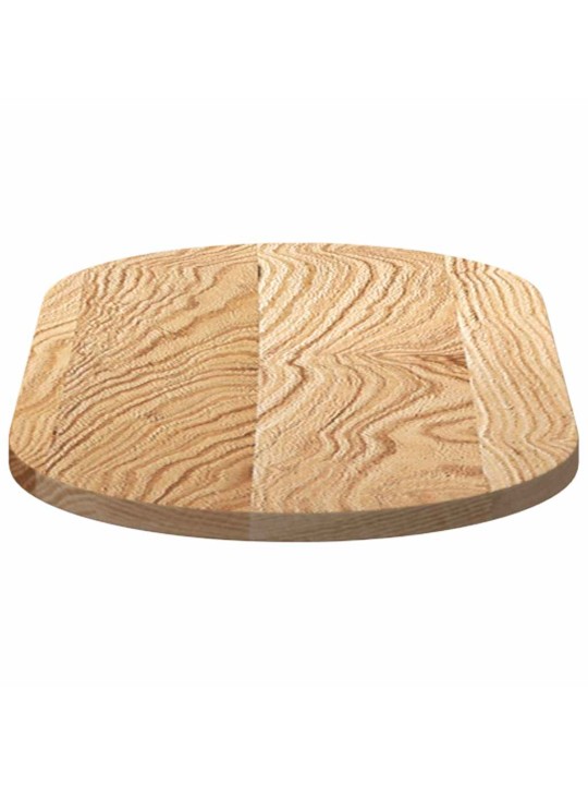 Stolní deska 80 x 40 x 2 cm oválný masivní dubové dřevo