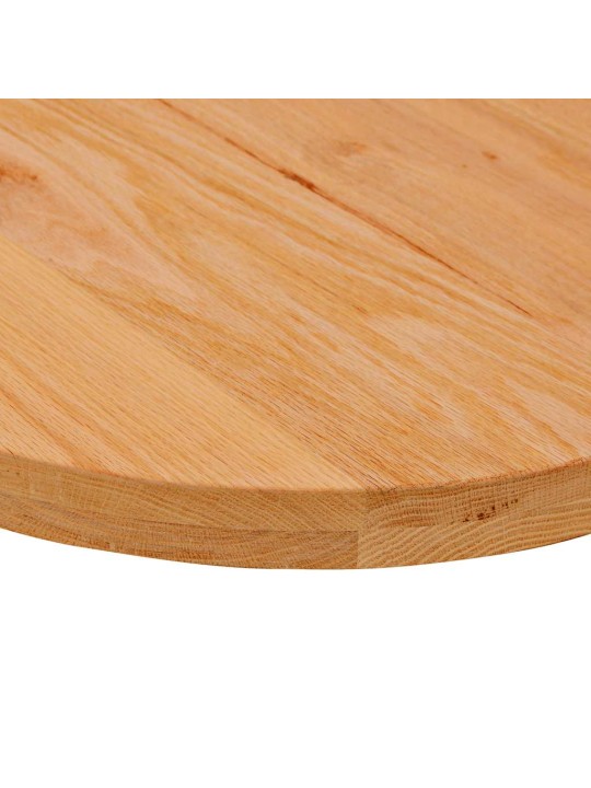 Stolní deska světle hnědá 100x50x4 cm masivní dub oválný