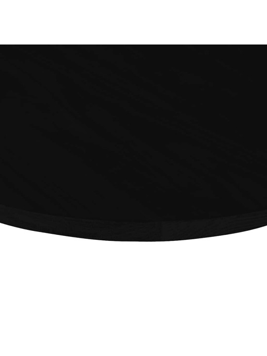 Stolní deska tmavě hnědá 100x50x2 cm masivní dub oválný
