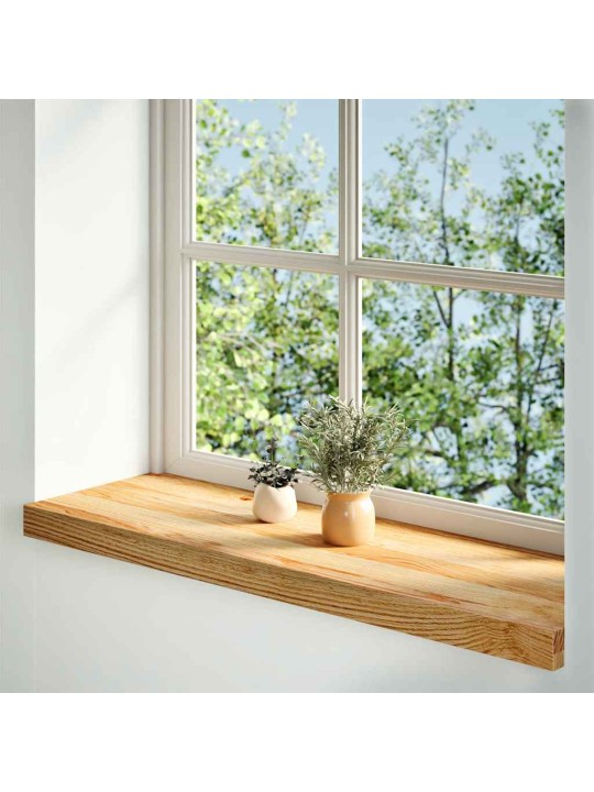 Okenní parapety 2ks světle hnědé 70x25x2cm masivní dub