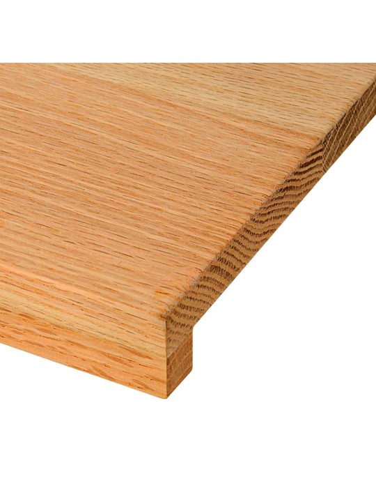 Okenní parapety 2ks světle hnědé 70x25x2cm masivní dub