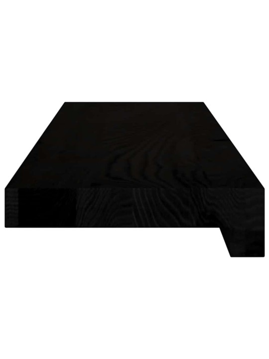 Okenní parapety 2ks tmavě hnědé 70x15x2cm masivní dub