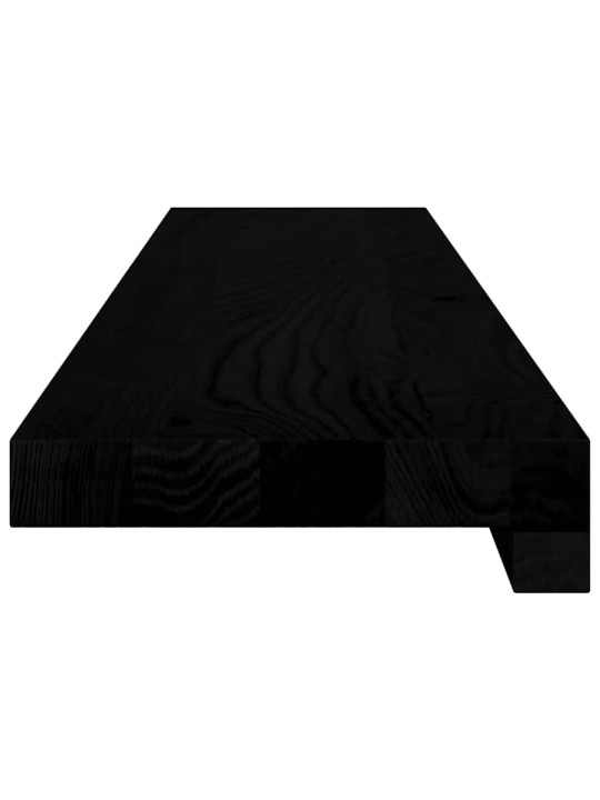 Okenní parapety 2ks tmavě hnědé 90x15x2cm masivní dub