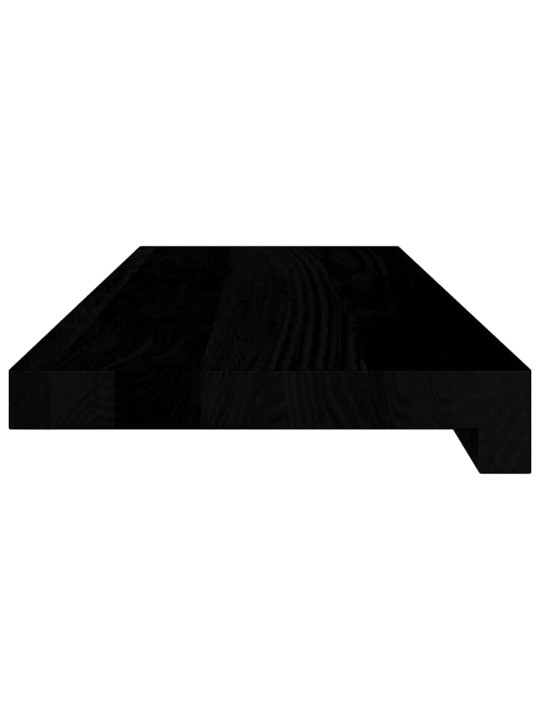 Okenní parapety 2ks tmavě hnědé 70x20x2cm masivní dub