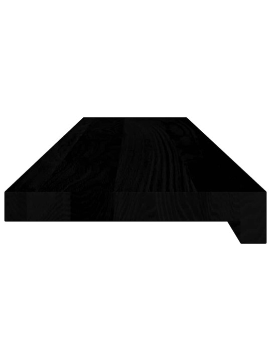Okenní parapety 2ks tmavě hnědé 90x20x2cm masivní dub