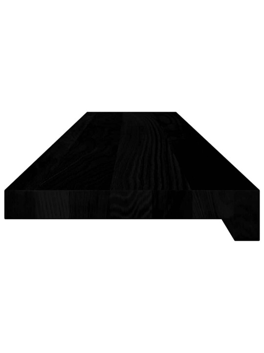 Okenní parapety 2ks tmavě hnědé 100x20x2cm masivní dub