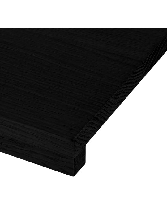 Okenní parapety 2ks tmavě hnědé 100x20x2cm masivní dub