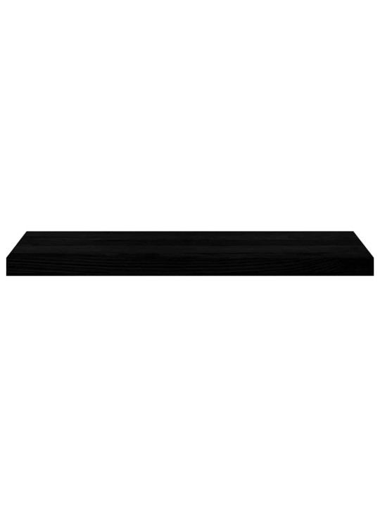 Okenní parapety 2ks tmavě hnědé 80x25x2 cm masivní dub