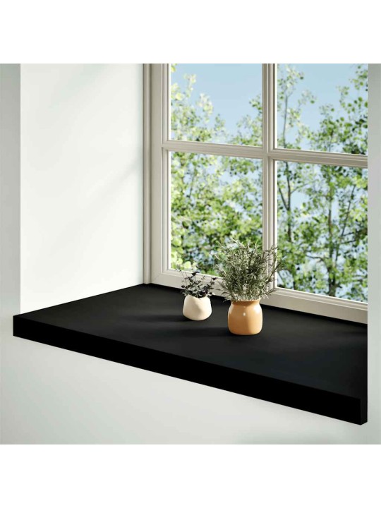 Okenní parapety 2ks tmavě hnědé 90x40x2 cm masivní dub