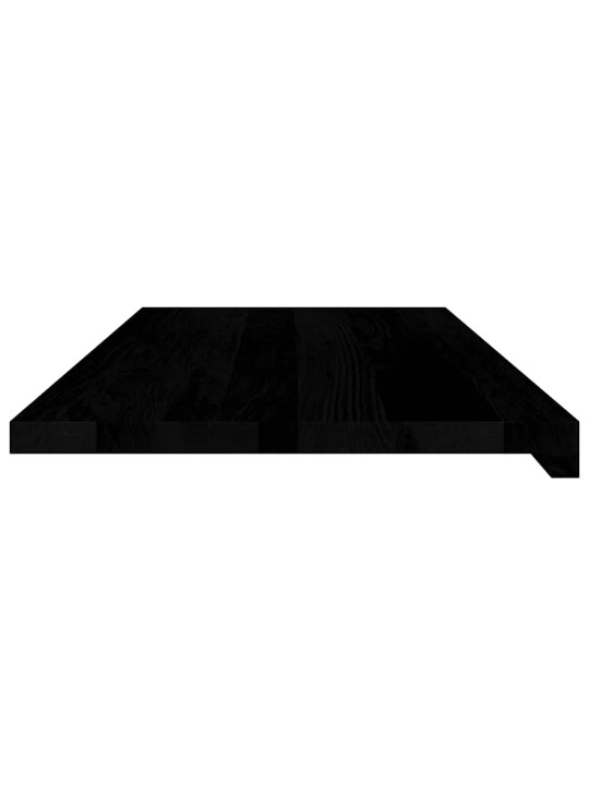 Okenní parapety 2ks tmavě hnědé 90x40x2 cm masivní dub