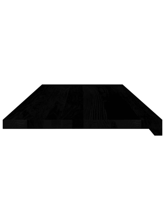 Okenní parapety 2ks tmavě hnědé 100x40x2 cm masivní dub