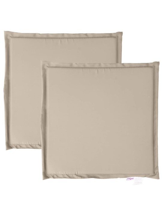 Podsedáky na zahradní nábytek 2 ks taupe 45x45x2 cm čtvercové