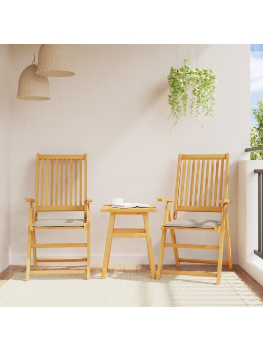Podsedáky na zahradní nábytek 2 ks taupe 45x45x2 cm čtvercové