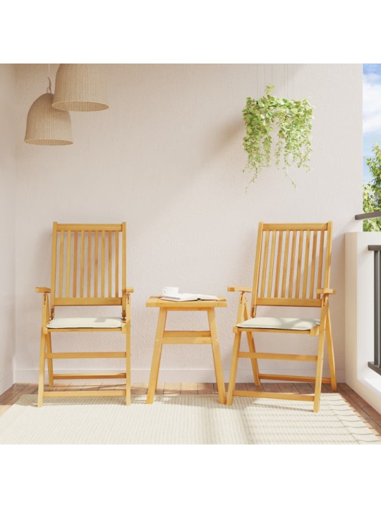 Podsedáky na zahradní nábytek 4 ks krémové 45x45x2 cm čtvercové