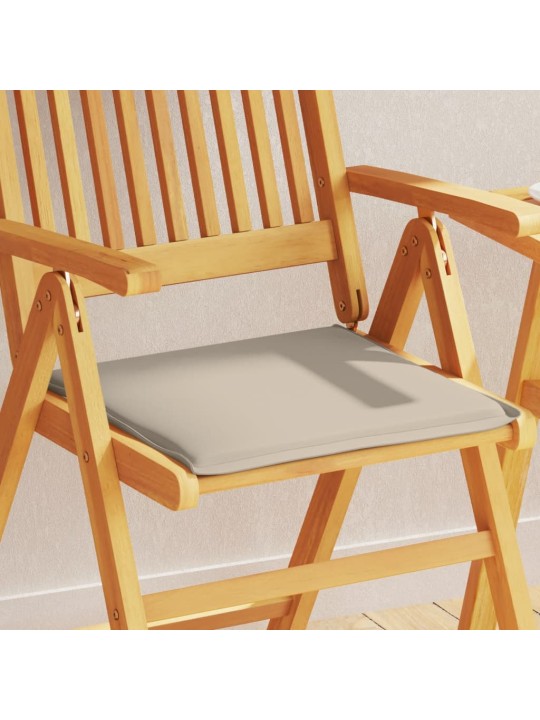 Podsedáky na zahradní nábytek 6 ks taupe 45x45x2 cm čtvercové