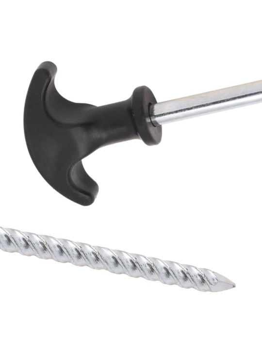 Stanové kolíky 12 ks 17 cm Ø 7 mm pozinkovaná ocel