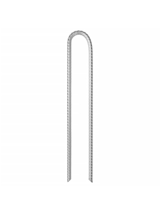 Stanové kolíky 6 ks ve tvaru U 37 cm Ø 10 mm pozinkovaná ocel