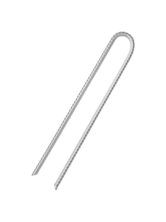 Stanové kolíky 6 ks ve tvaru U 37 cm Ø 10 mm pozinkovaná ocel